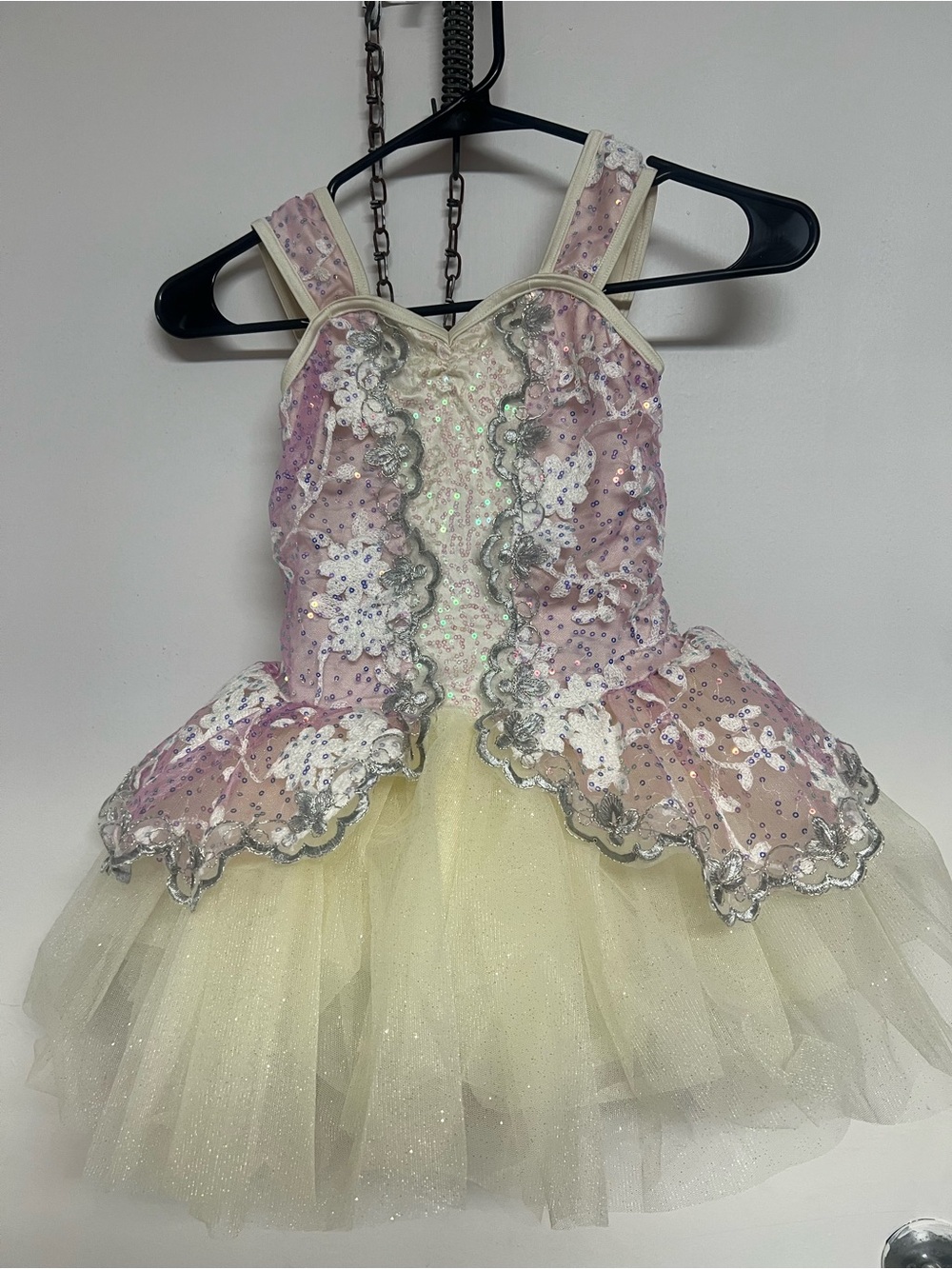 Weissman Pink and Cream Sequined Ballet Tutu Costume